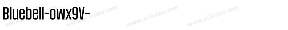 Bluebell-owx9V字体转换