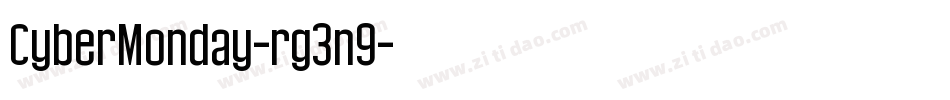 CyberMonday-rg3n9字体转换