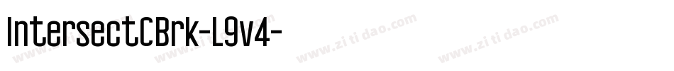 IntersectCBrk-L9v4字体转换