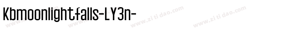 Kbmoonlightfalls-LY3n字体转换