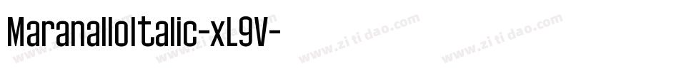 MaranalloItalic-xL9V字体转换