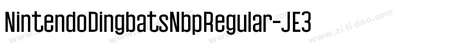 NintendoDingbatsNbpRegular-JE3n字体转换 NintendoDingbatsNbpRegular-JE3n字体转换