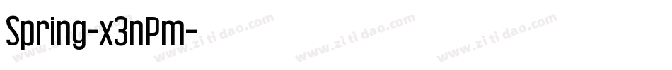 Spring-x3nPm字体转换