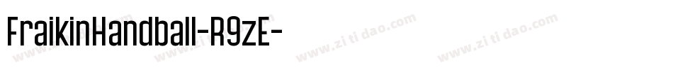 FraikinHandball-R9zE字体转换