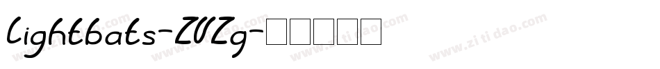 Lightbats-ZVZq字体转换