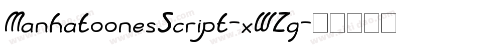 ManhatoonesScript-xWZq字体转换