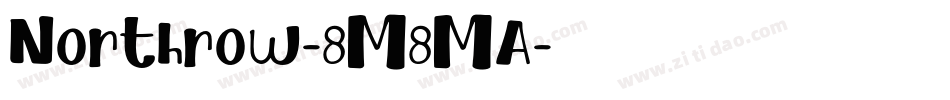 Northrow-8M8MA字体转换