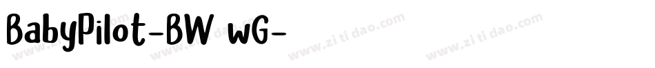 BabyPilot-BW0wG字体转换