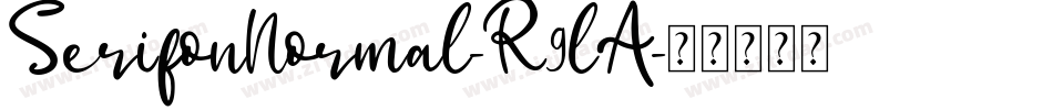 SerifonNormal-R9lA字体转换