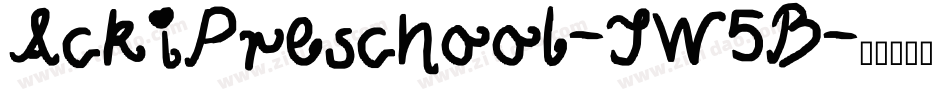 AckiPreschool-JW5B字体转换