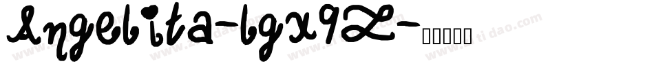 Angelita-lgx9Z字体转换