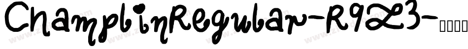 ChamplinRegular-R9Z3字体转换