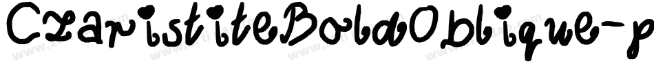 CzaristiteBoldOblique-pZ9Z字体转换