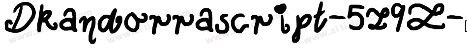 Dkandorrascript-5z9Z字体转换