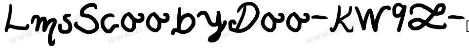 LmsScoobyDoo-KW9Z字体转换