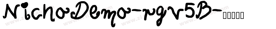 NichoDemo-rgv5B字体转换