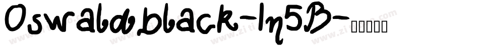Oswaldblack-1n5B字体转换