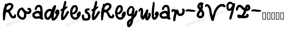RoadtestRegular-8V9z字体转换