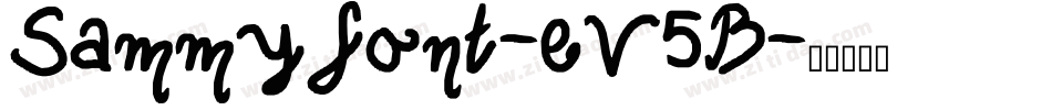 Sammyfont-eV5B字体转换