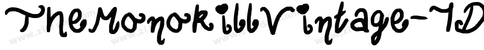 TheMonokillVintage-7D5B字体转换