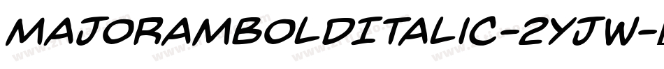 MajoramBoldItalic-2Yjw字体转换
