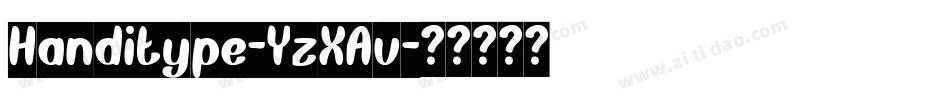 Handitype-YzXAv字体转换