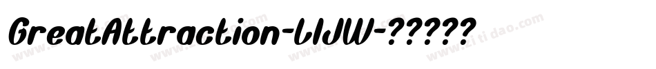GreatAttraction-L1JW字体转换