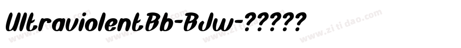 UltraviolentBb-BJw字体转换