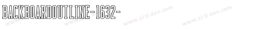 BackboardOutline-1632字体转换