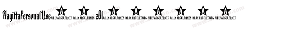 NagittaPersonalUse-2zOl字体转换