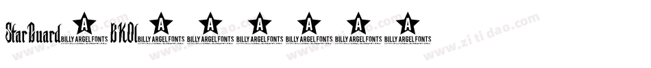 StarGuard-BKOl字体转换