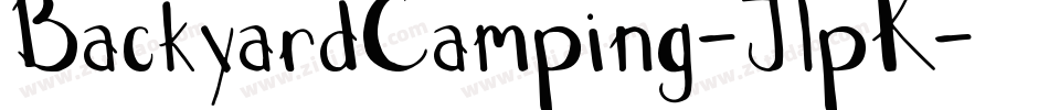 BackyardCamping-JlpK字体转换