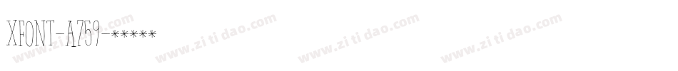XFont-a759字体转换