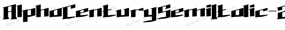 AlphaCenturySemiItalic-2O4j8字体转换