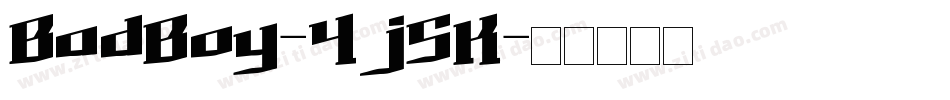 BadBoy-4j5K字体转换