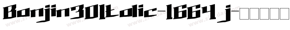 Banjin3DItalic-1GG4j字体转换