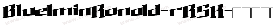 BluelminRonald-rR5K字体转换