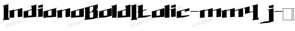 IndianaBoldItalic-mm4j字体转换