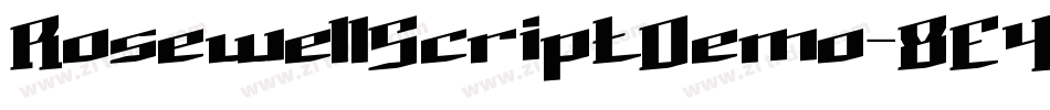 RosewellScriptDemo-8E4J字体转换