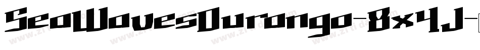 SeaWavesDurango-8x4J字体转换