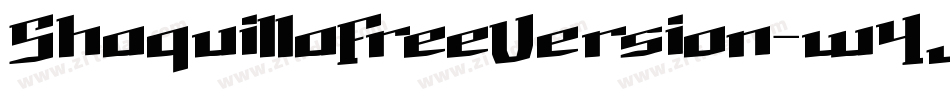 ShaquillaFreeVersion-w4J8字体转换