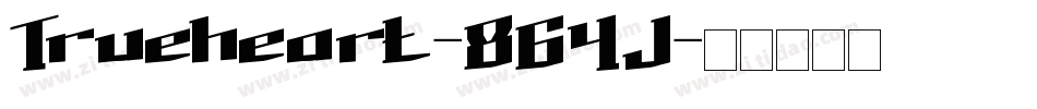 Trueheart-8G4J字体转换