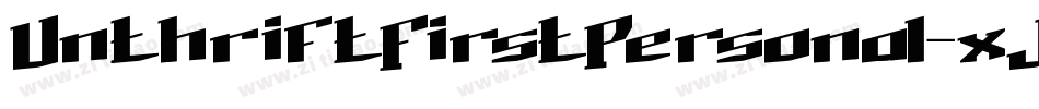 UnthriftFirstPersonal-xJ5K字体转换