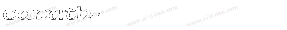 Canuth字体转换