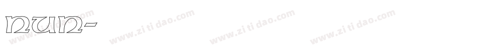 NUN字体转换
