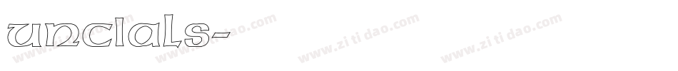 Uncials字体转换