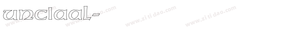 unciaal字体转换