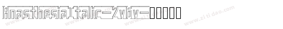 AnasthesiaItalic-2v6v字体转换
