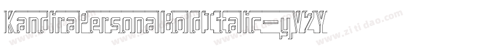 KandiraPersonalBoldItalic-yV2Y字体转换