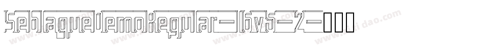 SeblaqueDemoRegular-l6v5-2字体转换